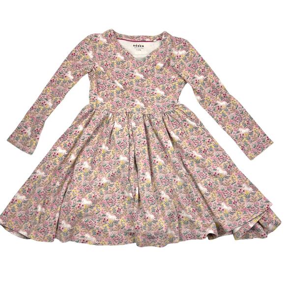 Mini Boden Pink Unicorn Twirly Ballerina Dress - Picture 1 of 6